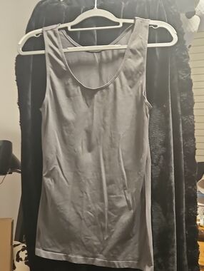 Worthington Gray Scoop Neck Tank Top